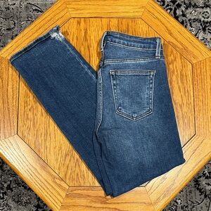*JUST BLACK* Dark Blue Straight Leg Ankle Jeans Denim Size 26